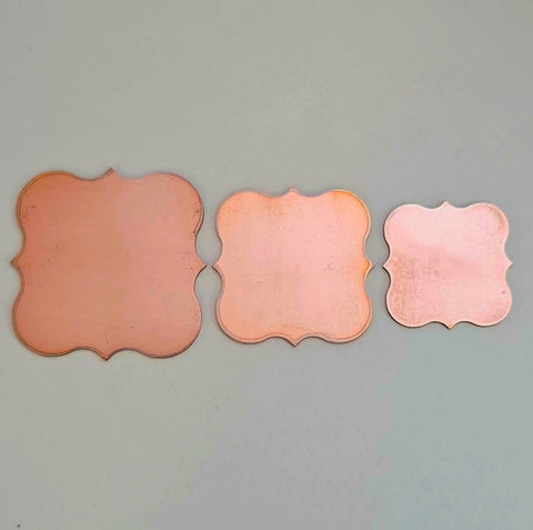 Laser Cut Square Plaque Stamping Blanks
