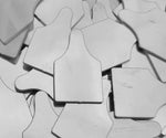 Pewter Cast Ear Tags Stamping Blanks