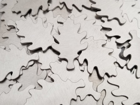 Aluminum Oak Leaf Stamping Blanks
