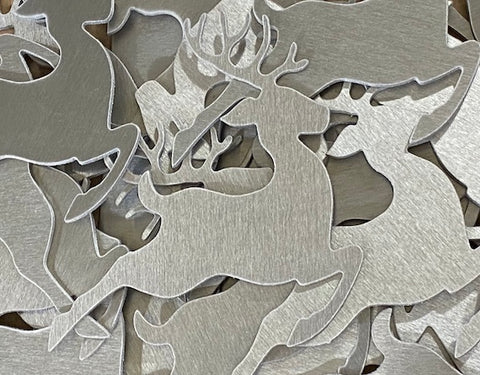 Aluminum Reindeer Ornament Stamping Blanks