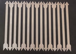 Nickel Silver Arrow Cuff Stamping Blanks, Heavy Gauge