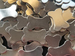 Pewter Cast Dog Bone Stamping Blanks