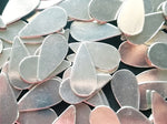Pewter Cast Elongated Tear Drop Stamping Blanks