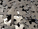 Pewter Cast Rounded Cross Stamping Blanks