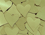 Brass Curvy Heart