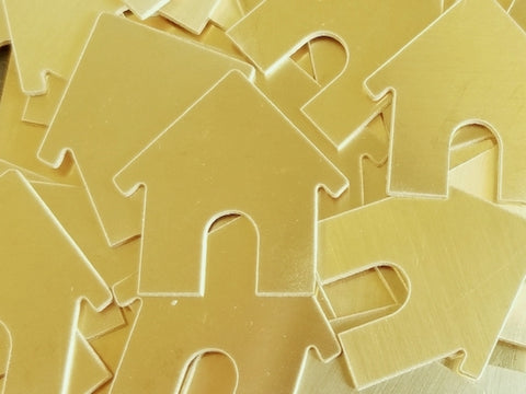 Brass Dog House Stamping Blanks