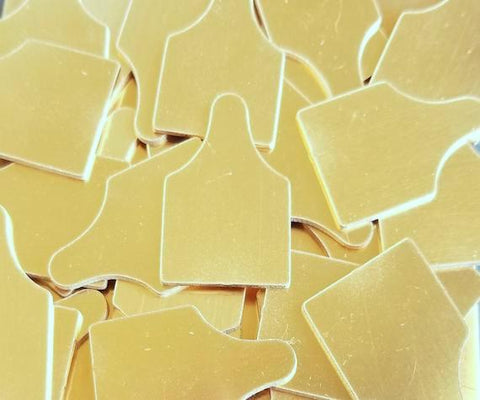 Brass Ear Tags Stamping Blanks