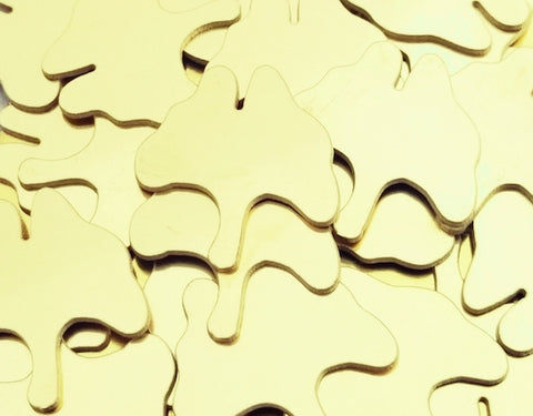 Brass Ginkgo Stamping Blanks