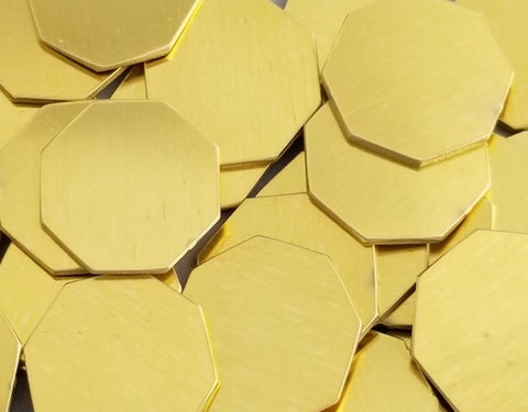 Brass Octagon Stamping Blanks
