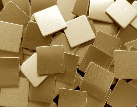 Bronze Rounded Square Stamping Blanks