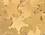 Bronze Sheriff Badge Stamping Blanks