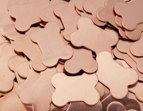 Copper Dog Bones Stamping Blanks
