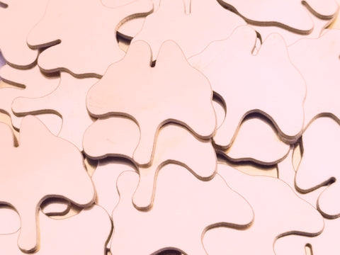 Copper Ginkgo Leaf Stamping Blanks