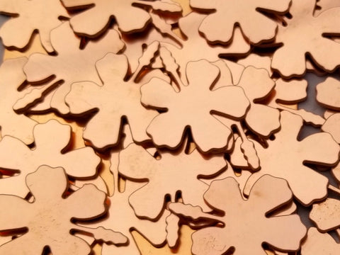 Copper Hibiscus Stamping Blanks