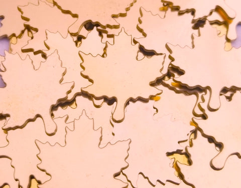 Copper Maple Leaf Stamping Blanks