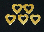Brass Heart Washers Stamping Blanks - Sale Item