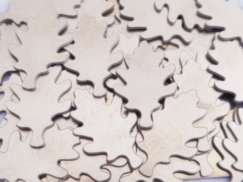 Nickel Silver Oak Leaf Stamping Blanks