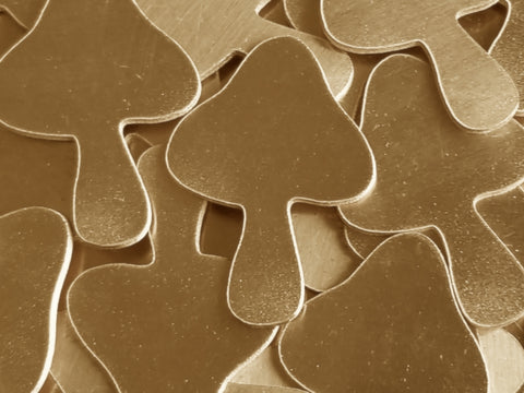 NuGold Mushroom Stamping Blanks
