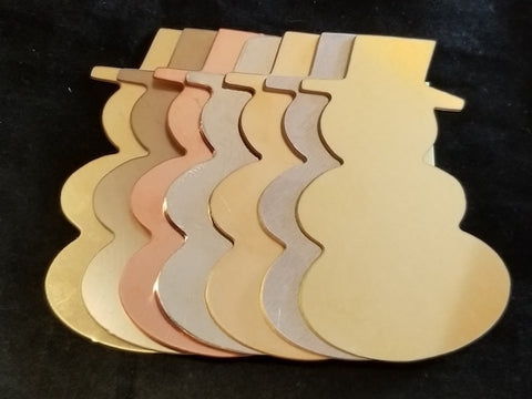 Snowman Ornament Stamping Blank