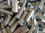 Cast Pewter Hexagon Bead Stamping Blanks