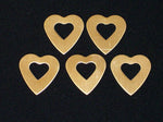 NuGold Heart Washers Stamping Blanks
