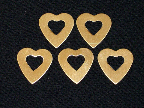 NuGold Heart Washers Stamping Blanks
