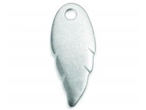 Pewter Feather Stamping Blanks, IA Soft Strike