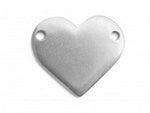 Pewter Cast Heart w/ Holes Stamping Blanks, IA Soft Strike
