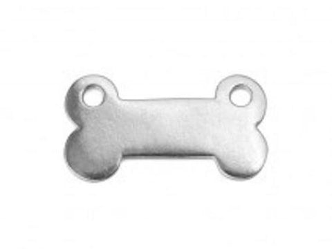 Pewter Cast Dog Bone Stamping Blanks, IA Soft Strike