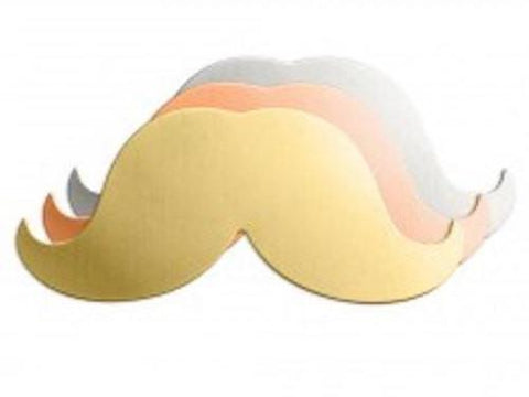 Nickel Silver Mini Mustache Stamping Blanks, IA