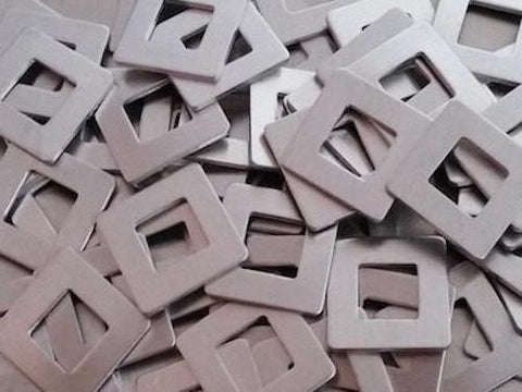 Pewter Square Washer Stamping Blanks