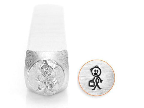 Dad Stick Figure Design Stamp, 7MM