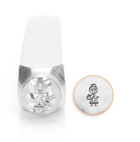 Grandma Stick Figure Design Stamp, 7MM