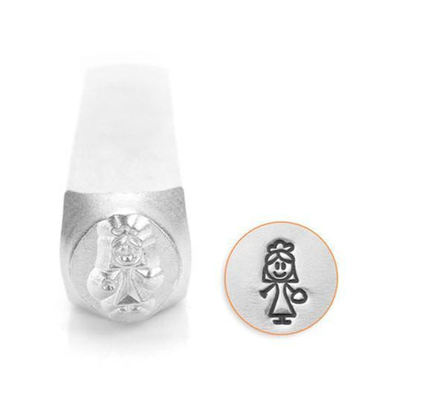 Bride Stick Figure Design Stamp, 7MM