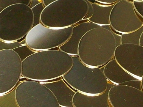 Brass Ovals Stamping Blanks